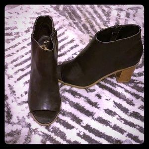 Size 7 peep toe booties